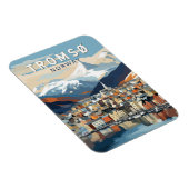 Tromsoノルウェー旅行アートヴィンテージ マグネット (右側)