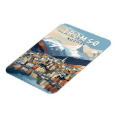 Tromsoノルウェー旅行アートヴィンテージ マグネット (左側)