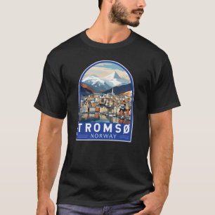 Tromsoノルウェー旅行アートヴィンテージ Tシャツ