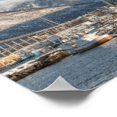 Tromsoノルウェー旅行写真 ポスター (角)