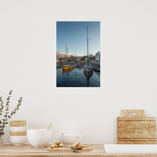 Tromso市写真 ポスター (キッチン)