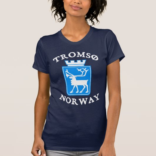 Tromsø、ノルウェー(Norge) Tシャツ (正面)