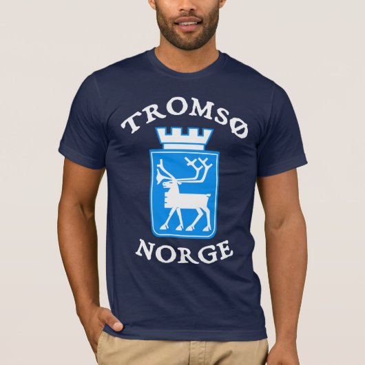 Tromsø、ノルウェー(Norge) Tシャツ (正面)