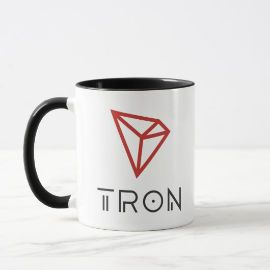 Tron TRXのロゴのコーヒー・マグ マグカップ (左)