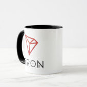 Tron TRXのロゴのコーヒー・マグ マグカップ (正面左)