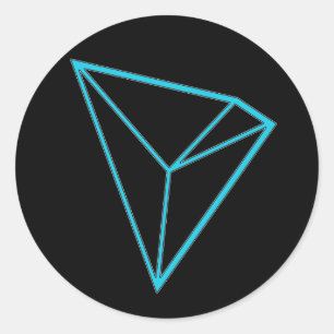 Tron TRXのロゴのステッカー ラウンドシール