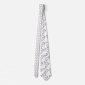 Tron TRXのロゴのタイ ネクタイ (裏面)