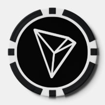 TRON TRXロゴトランプのポーカーチップ