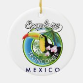 Troncones Mexicoレトロロゴの探索 セラミックオーナメント (裏面)