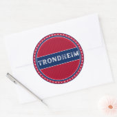 Trondheim City Pride Emblem – Norwegian Identity ラウンドシール (封筒)