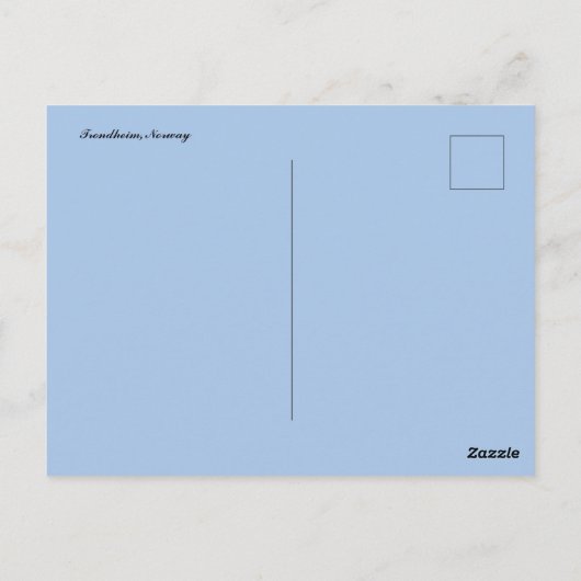 Trondheim Norway Postcard ポストカード (裏面)