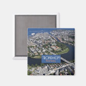 Trondhimノルウェー旅行お土産フォトマグネット マグネット (正面/裏面)