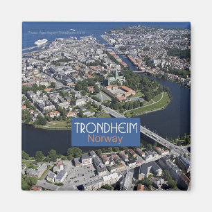 Trondhimノルウェー旅行お土産フォトマグネット マグネット