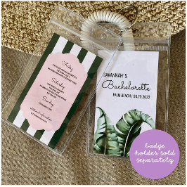 Troop Beverly Hillsバチェロレッテ旅程インサート 名刺