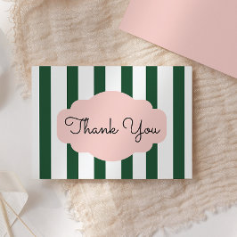 Troop Beverly Hills Pink & Green Thank You サンキューカード