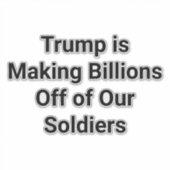 Troops Make Trump Billions Hankamer Artjunkhaus  シール (正面)