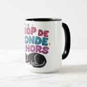 Trop de Monde Dehors – Black Cat Coffee Mug マグカップ (正面右)