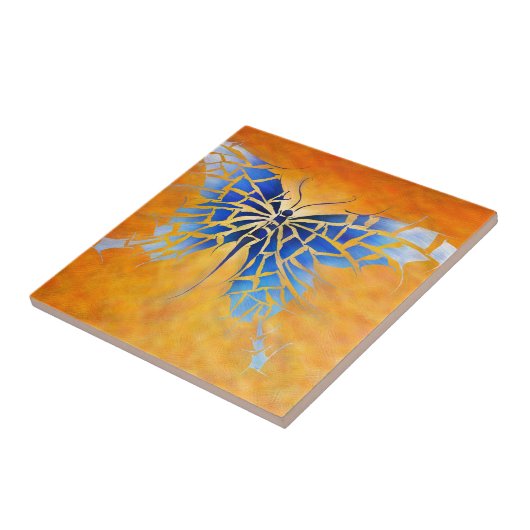 Tropenillo V1 -青い蝶 タイル (側面)