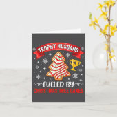 Trophy Husband Fueled By Tree Cake Snacks  カード (黄色い花)