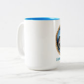 Trophy Rainbow Trout Mountain Fishing ツートーンマグカップ (正面左)