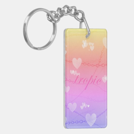 Tropic Heart Chain Glow Keychain キーホルダー (正面左)
