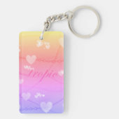 Tropic Heart Chain Glow Keychain キーホルダー (裏面)