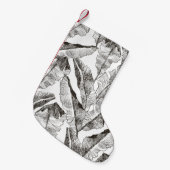 Tropic plants floral seamless jungle pattern. Prin スモールクリスマスストッキング (正面 (吊り時))
