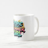 Tropic Soul Summer Girl Graffiti Mug コーヒーマグカップ (正面右)