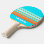 Tropic Splash Across Striping with Name 卓球ラケット (正面アングル)