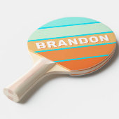 Tropic Splash Bold Striped with Name 卓球ラケット (正面アングル)