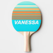 Tropic Splash Horizon Striping with Name 卓球ラケット (裏面)