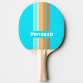 Tropic Splash Pin Striped with Name 卓球ラケット (裏面)