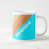 Tropic Splash Striped with Name ジャンボコーヒーマグカップ (右)