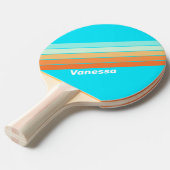 Tropic Splash Striped with Name 卓球ラケット (正面アングル)