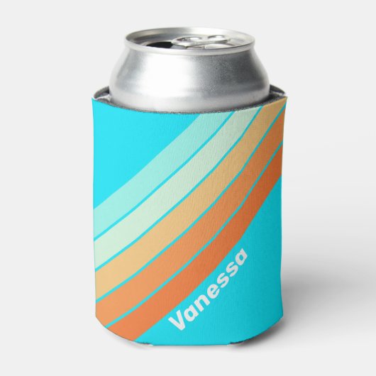 Tropic Splash Striped with Name 缶クーラー (缶正面)