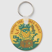 Tropic Treasures Await Pineapple キーホルダー (正面)