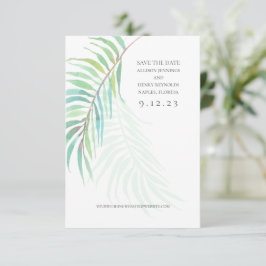 Tropicalエレガント Save the Date 結婚's Photo Card