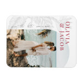 Tropicalモダン Save the Date Magnet マグネット (横)