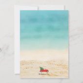 #Tropicalヴィンテージレッドカー#Christmasお祝い 招待状 (裏面)