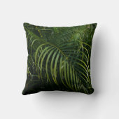 Tropical and botanical Dark Green Leaf クッション (裏面)
