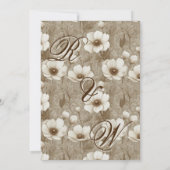 Tropical Anemone Countryside Wedding Save the Date (裏面)