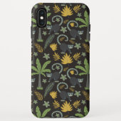Tropical animals seamless pattern monkey palm tree Case-Mate iPhoneケース (裏面)