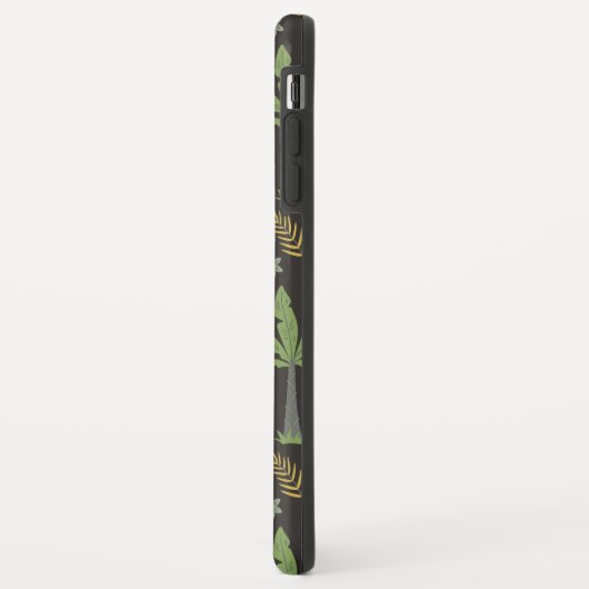 Tropical animals seamless pattern monkey palm tree Case-Mate iPhoneケース (裏面/左)