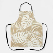 Tropical autumn, summer leaf patterns エプロン (正面)