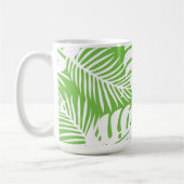 Tropical autumn, summer leaf patterns コーヒーマグカップ (左)