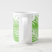 Tropical autumn, summer leaf patterns  ジャンボコーヒーマグカップ (裏面)
