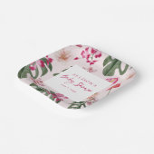 Tropical Baby Shower ペーパープレート (傾斜あり)