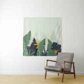 Tropical background with jungle plants. Palm leave タペストリー (インサイチュ)