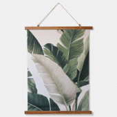 Tropical Banana Leaf Botanical Wall Art 吊り下げ型タペストリー (正面)