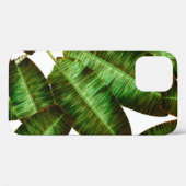 Tropical banana leaves, jungle leaf seamless flora Case-Mate iPhoneケース (裏面 (横))